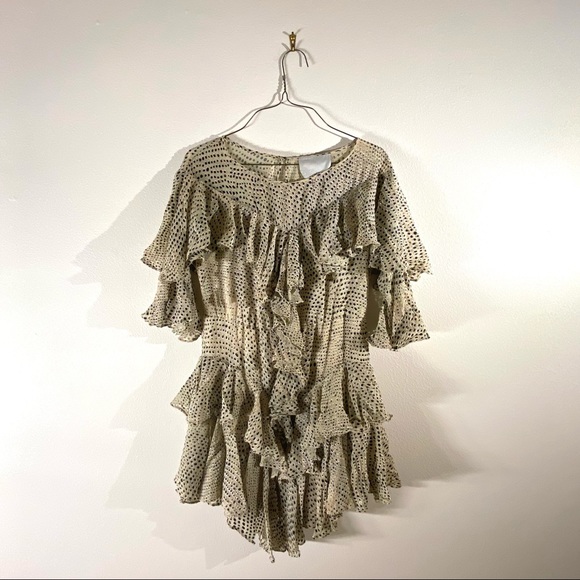 3.1 Phillip Lim Dresses & Skirts - 3.1 Philip Lim Silk Dress. Ruffled with Spotted Pattern. Silk. Size 0.